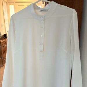 Mary G Mildred Hoit white tunic - beautiful. SIze XL Like new